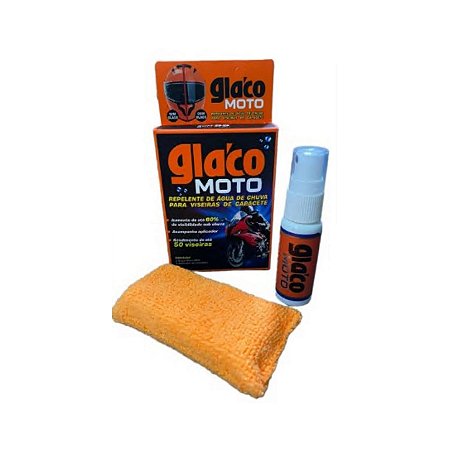 Glaco Moto Repelente De Chuva para Viseiras de Capacete 20ml Soft99