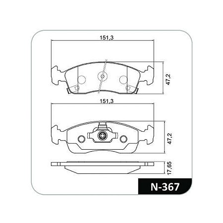 Pastilha de Freio Dianteira GM Onix Prisma Cobalt Cobreq N367