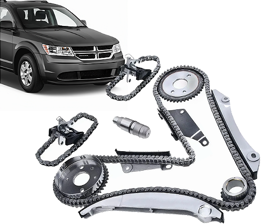 Kit Completo Corrente Distribuição Motor Journey 2.7 2009 2010 2011