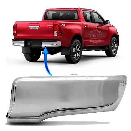 Ponteira Lateral Direita Parachoque Traseiro Hilux 2016-2022