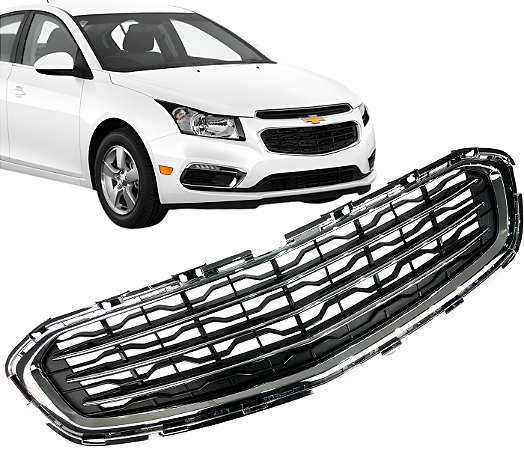 Grade Com Cromado Parachoque Dianteiro Cruze 2015 2016