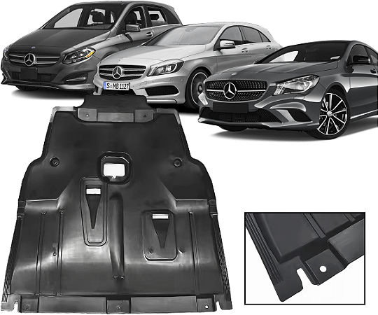 Protetor Cárter Inferior Motor A200 CLA200 GLA200 B200