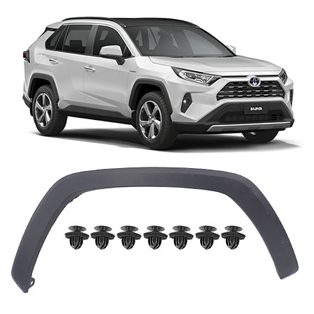 Friso Aplique Alargador Moldura Paralama Dianteiro Direito Rav4 2020 2021 2022