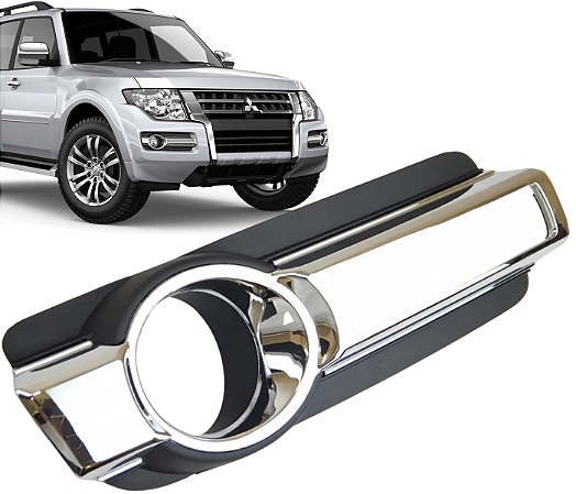 Grade Pajero Full Moldura Farol Milha Direito 2015 a 2020