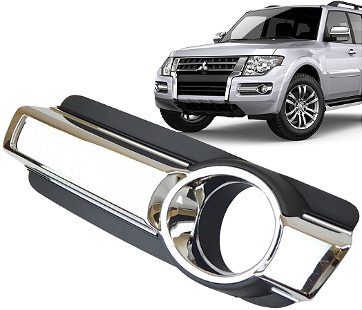Grade Moldura Farol Milha Esquerdo Pajero Full 2015 a 2020