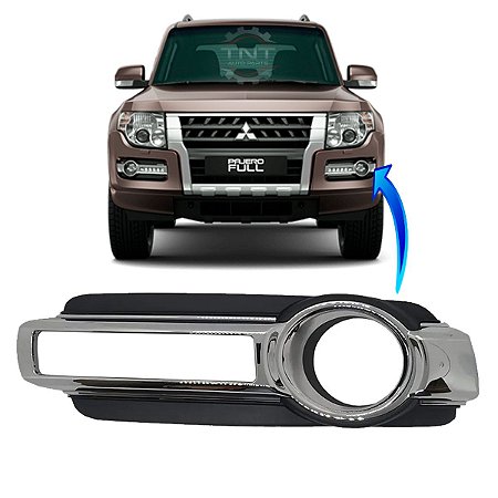 Grade Moldura Farol Milha Esquerdo Pajero Full 2015 a 2020