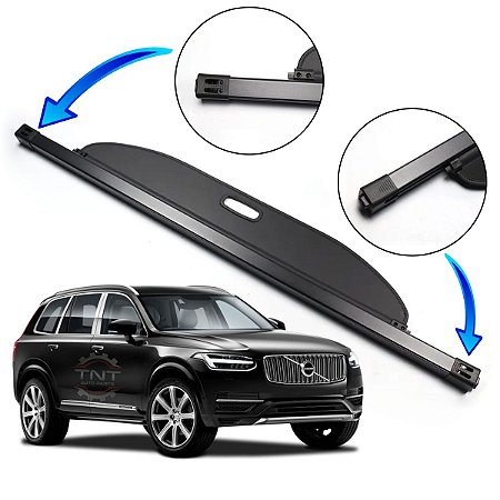 Bagagito Cortina Porta Malas Xc-90 XC90 2015 á 2023 Preto