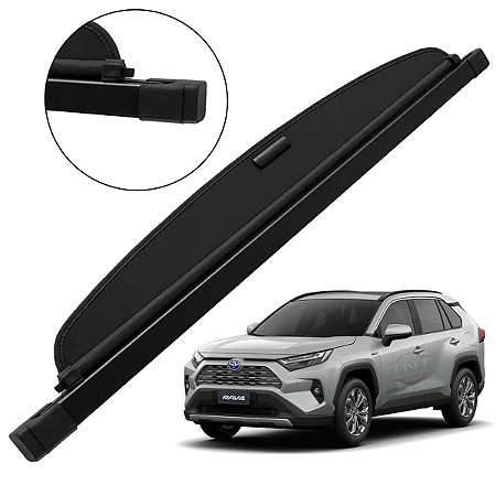 Bagagito Cortina Porta Malas Rav4 2020 2021 2022 2023 Preto