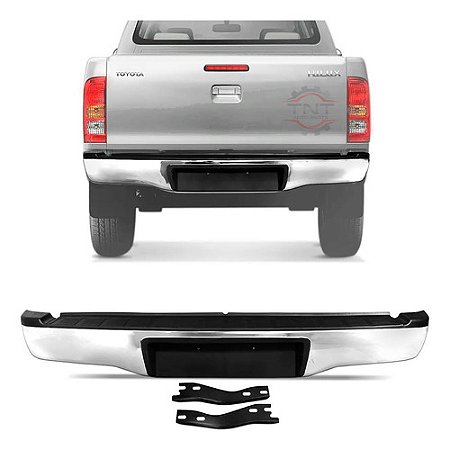 Parachoque Hilux Srv Traseiro Cromado  2005 á 2015