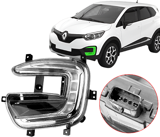 Farol Milha Esquerdo Renault Captur 2017 á 2021
