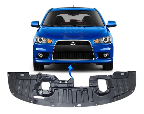 Defletor Lancer Gt Ralliart Evolution X Inferior Parachoque Dianteiro 2011 a 2018