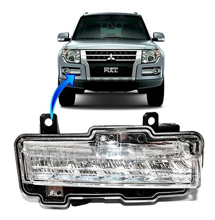 Farol Milha Led Drl Luz Diurna Direita Pajero Full 2015 á 2021