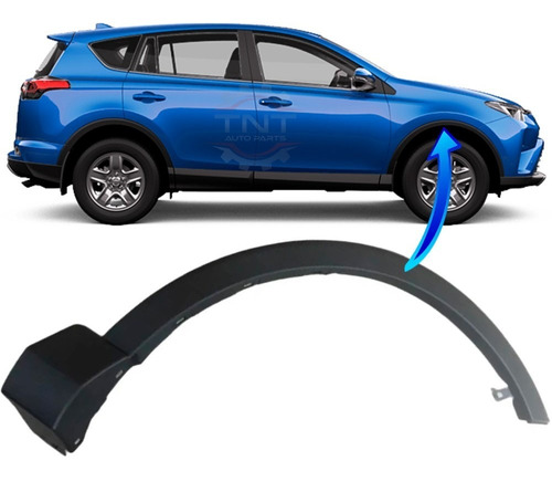 Friso Aplique Alargador Moldura Paralama Dianteiro Direito Rav4 2018 2019