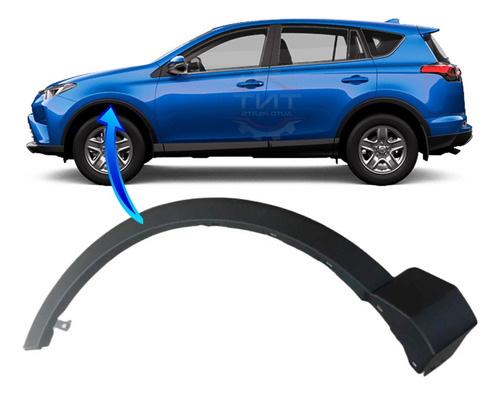Friso Aplique Alargador Moldura Paralama Dianteiro Esquerdo Rav4 2018 2019