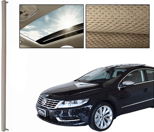 Cortina Passat CC Persiana Teto Solar 2009 á 2017 Cor Bege