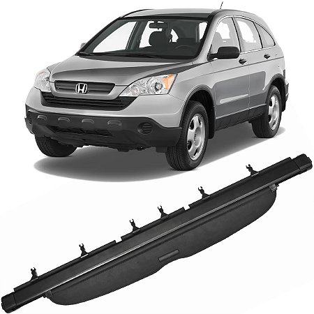 Bagagito Esteira Cortina Porta Malas Crv 2007 a 2011 Preto