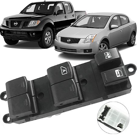 Botão Vidro Elétrico Frontier Sentra Dianteiro Esquerdo