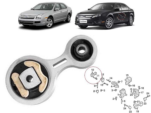 Coxim Inferior Câmbio Ford Fusion 2.3 2006 á 2009 8E5Z6068D