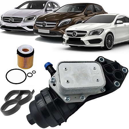 Trocador Calor E Suporte Filtro Óleo A200 B200 Gla200 Cla200