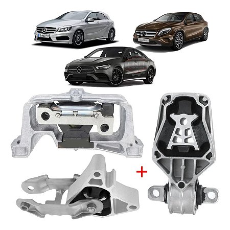 KIT 3 COXIM MOTOR CÂMBIO MERCEDES B200 A200 CLA200 GLA200