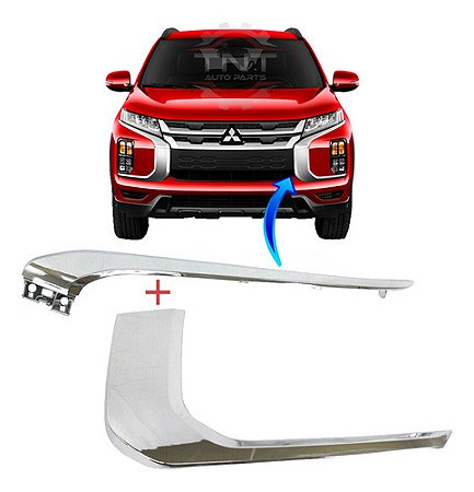 Kit Friso Cromado Esquerdo Outlander Sport 2020 2021 2022