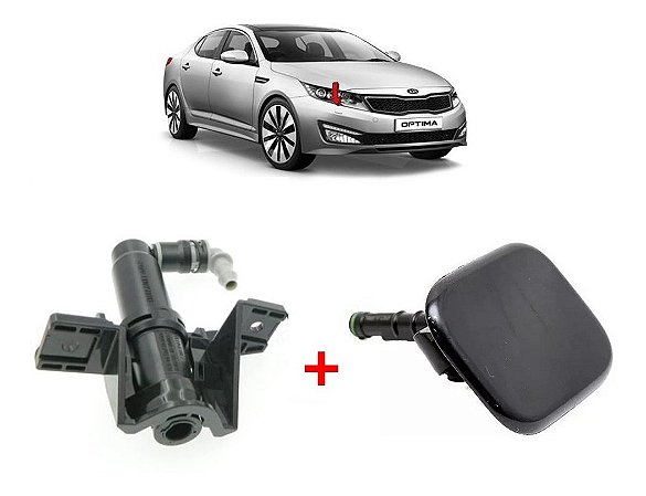 Kit Tampa e Bomba Esguicho Kia Optima 2012 2013 2014 Direito