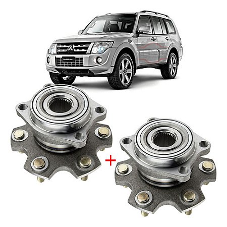 Par Cubo Roda Rolamento Traseiro Pajero Full 3.2 2007 a 2018