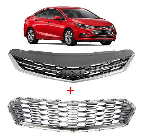 Par Grade Dianteira Gm Cruze 2016-2019