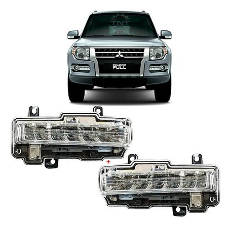 Par Farol Milha Led Drl Luz Diurna Pajero Full 2015 á 2021
