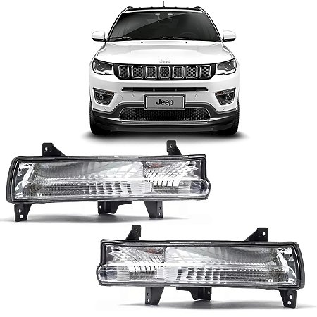 Par Farol Milha Neblina Luz Diurna Compass 2016 a 2021
