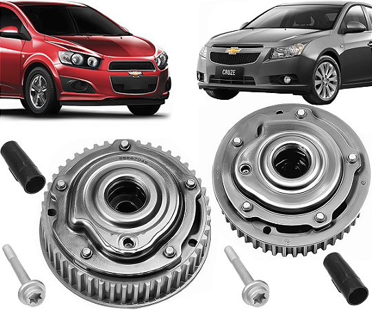 PAR Polia Engrenagem Comando Cruze Tracker Sonic 1.8