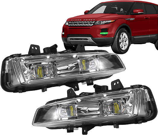 Par Farol Milha Neblina Led Evoque 2012 2013 2014 2015