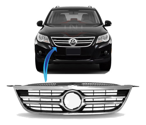 Grade Central Parachoque Dianteiro Tiguan 2009 2010 2011