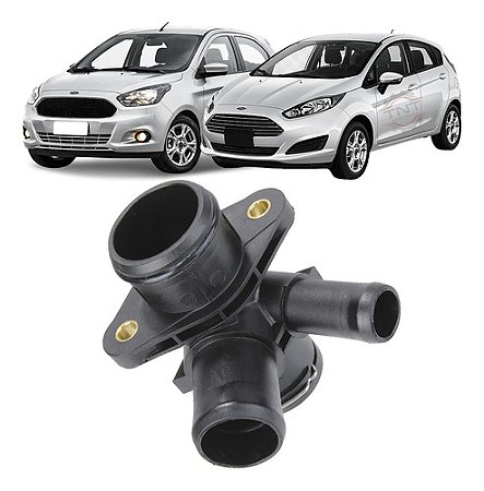 Flange Conexão Água Cabeçote New Fiesta Ka 1.0 12v 3cc 2013 á 2022