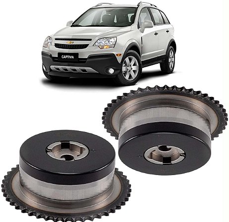PAR POLIA COMANDO VARIÁVEL CAPTIVA 2.4 16V 2011 á 2015