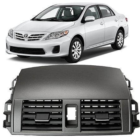 Difusor de Ar S/ Controle Lateral Corolla 2009 á 2014 Cinza