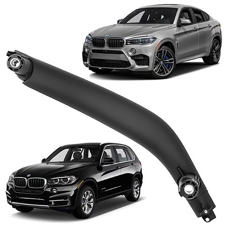 Puxador Porta Lado Direito Bmw X5 X6 F15 F16 2014 á 2019 Preto