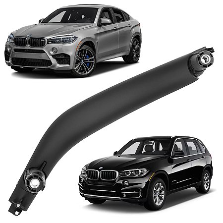 Puxador Porta Lado Esquerdo Bmw X5 X6 F15 F16 2014 á 2019 Preto
