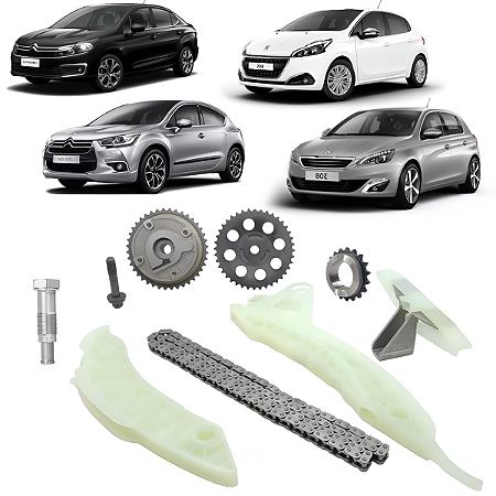 Kit Corrente Motor 308 408 3008 C4 Ds3 Ds5 1.6 Thp