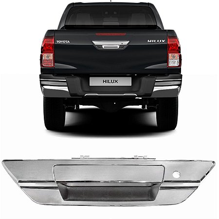 Maçaneta Tampa Traseira Hilux 2015 a 2021 Sem Furo Câmera