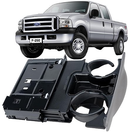 Porta Copos F250 F350 99 á 2011 Cinza