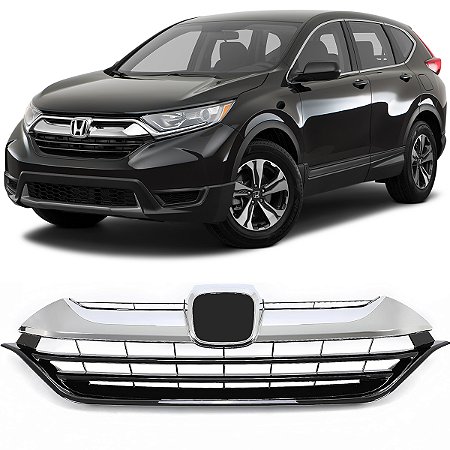 Grade Superior Com Cromado Crv 2017 2018 2019