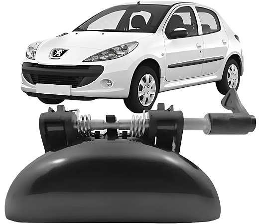 Maçaneta Porta Traseira Esquerda Peugeot 206 207 1999 a 2014