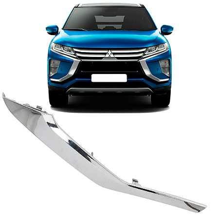 Friso Cromado Eclipse Cross  Inferior Esquerdo 2018 a 2021