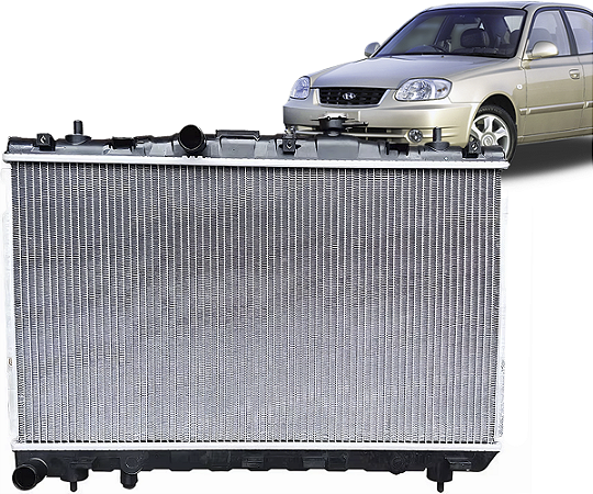 Radiador Agua Elantra 2001 2002 2003 2004 2.0 Manual