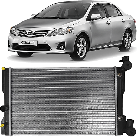 Radiador Agua Corolla 2009 a 2018 Automatico