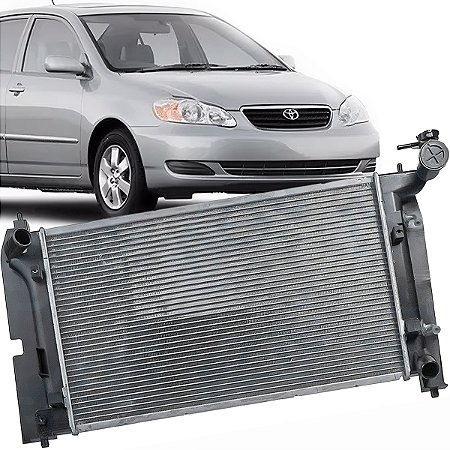 Radiador Agua Corolla 2003 a 2008 Automatico