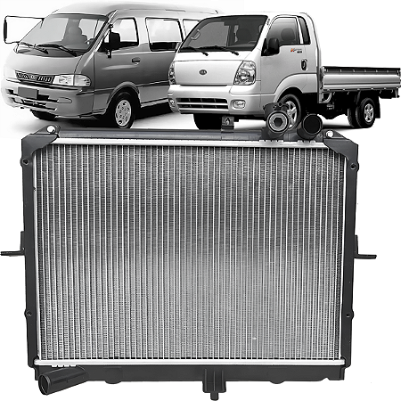 Radiador Agua Besta Gs 98 a 2004 2.7 Bongo 05 ate 11 K 2700