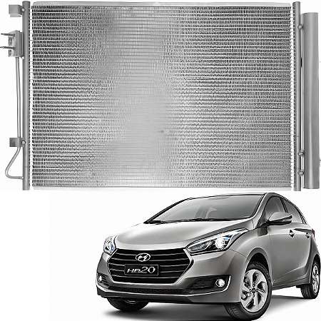 Condensador Ar Condicionado Hyundai Hb20 1.0 1.6 2013 a 2019