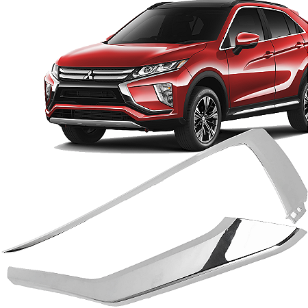 Kit Friso Cromado Superior e Inferior Esquerdo Eclipse Cross 2018 a 2021